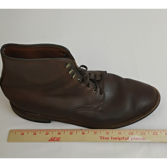 Allen Edmonds Higgins Mill Boot Men\'s 11.5 Lace Up Brown Leather Chukka #J5673 main image 5